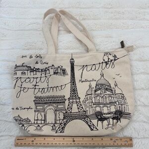 Paris Je T'aime Canvas Tote Bag
